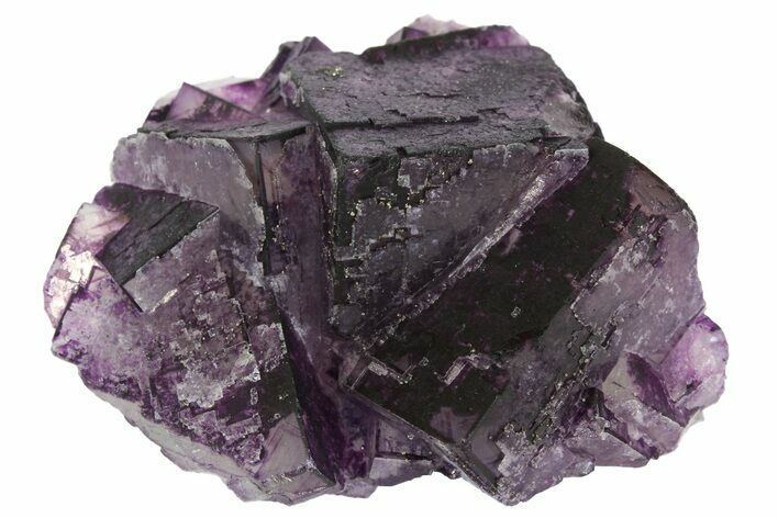 Purple Cubic Fluorite Crystal Cluster - China #138714